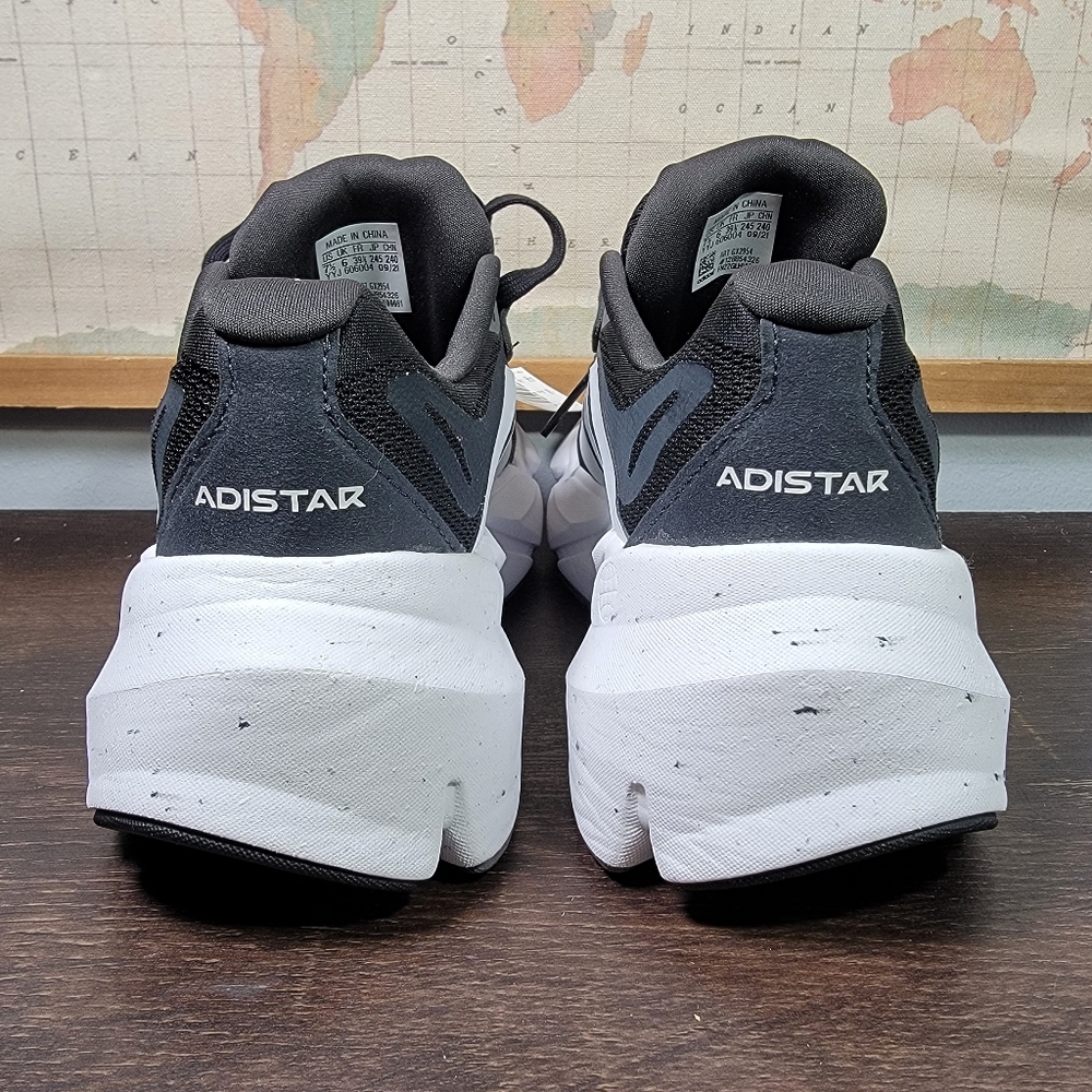 BRAND NEW Adidas Adistar Black White Womens Size 7.5 - Picture 5 of 7